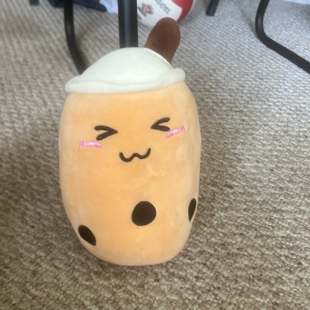 Bubble tea cute faceplush